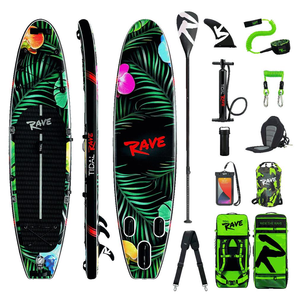 Tidal Rave NEON Inflatable Paddle Board 10’ 6
